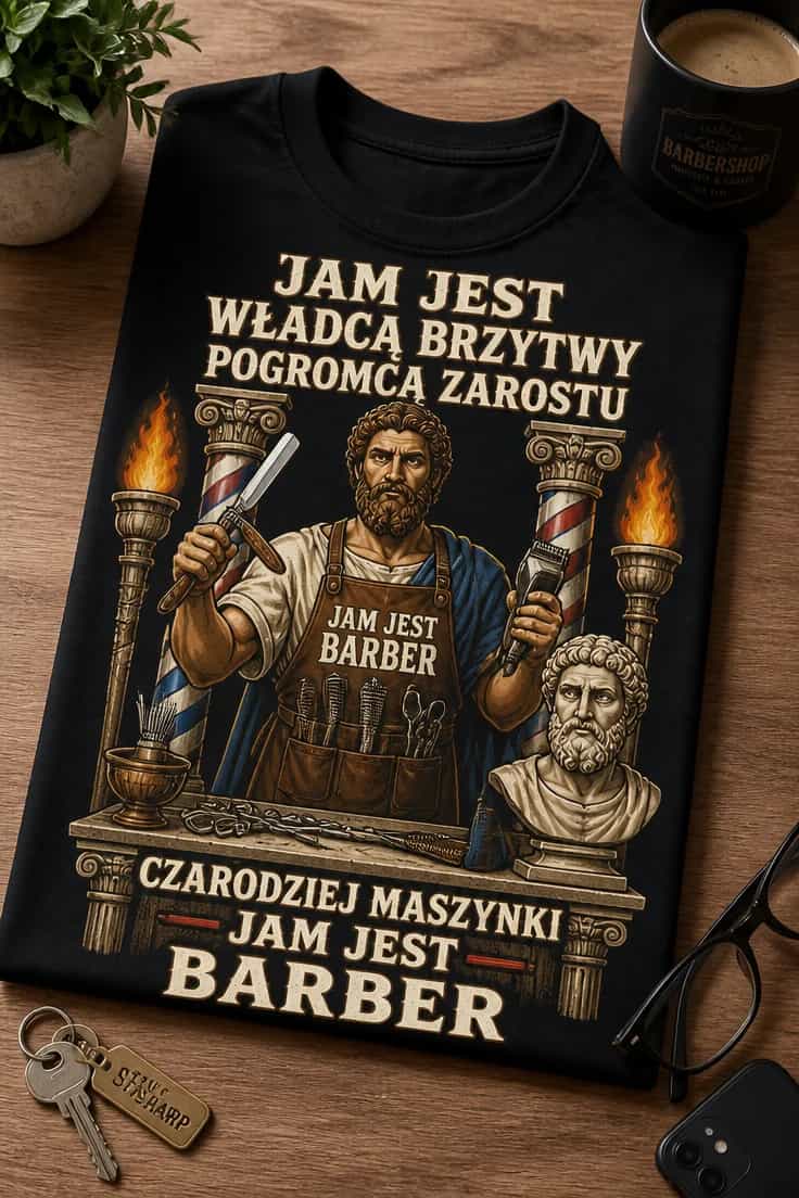 Koszulka jam jest władcą brzytwy, pogromcą zarostu