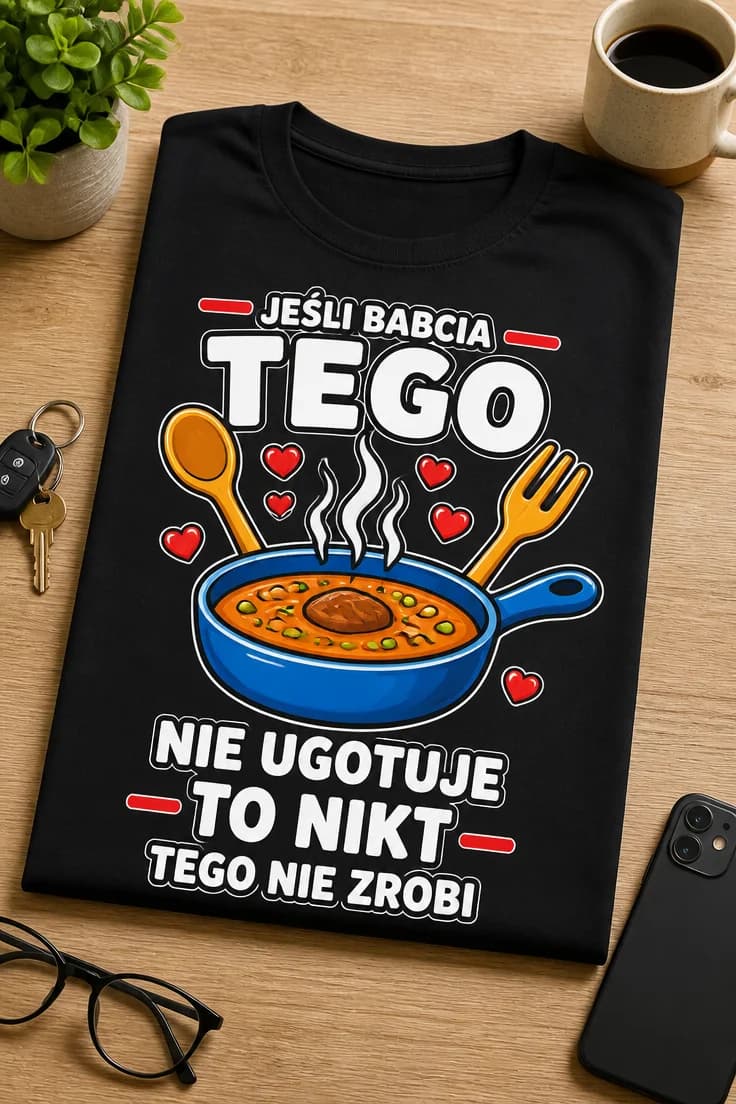 Koszulka dla babci jeśli nie ugotuje to nikt nie zrobi