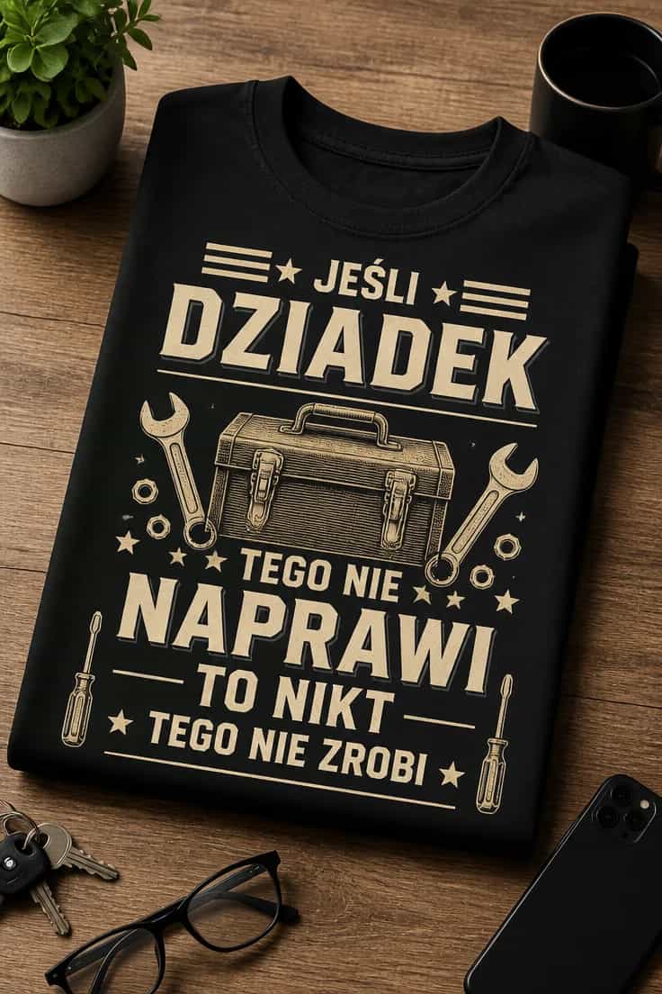 Koszulka dziadek złota rączka naprawi wszystko