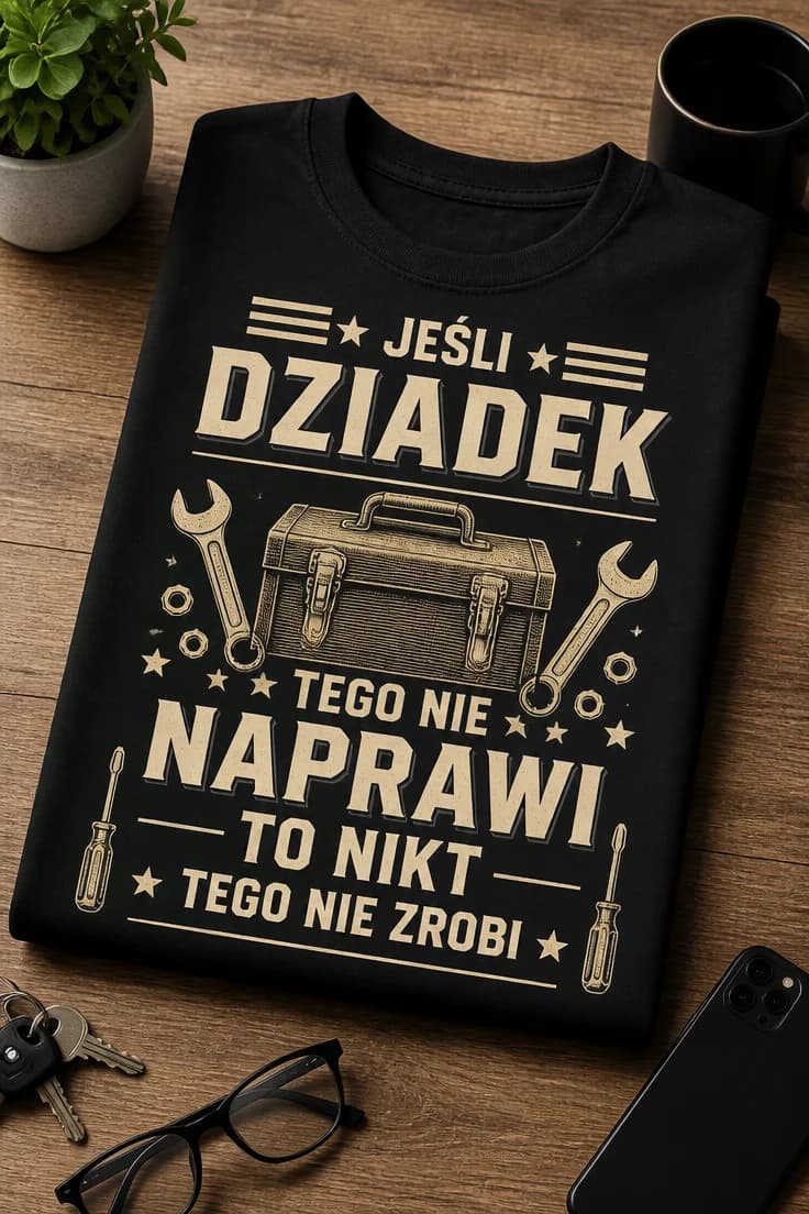 Koszulka dziadek złota rączka naprawi wszystko