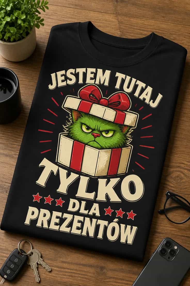Koszulka jestem tu tylko dla prezentów 2