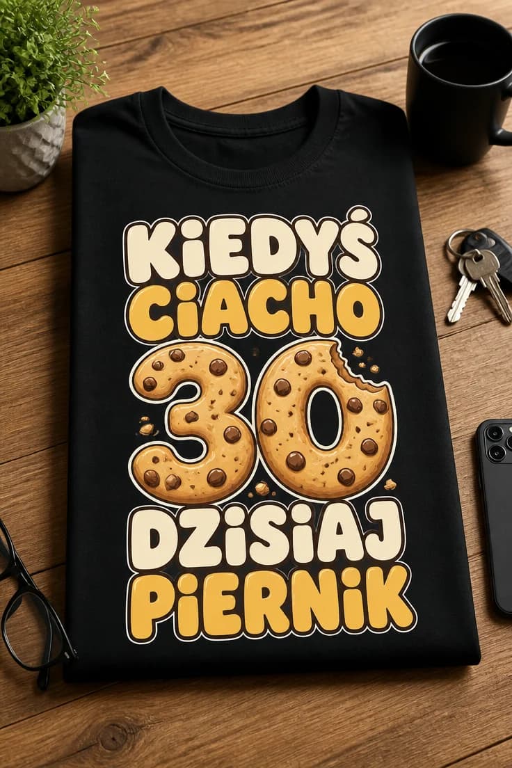 Koszulka kiedyś ciacho 30, dziś piernik