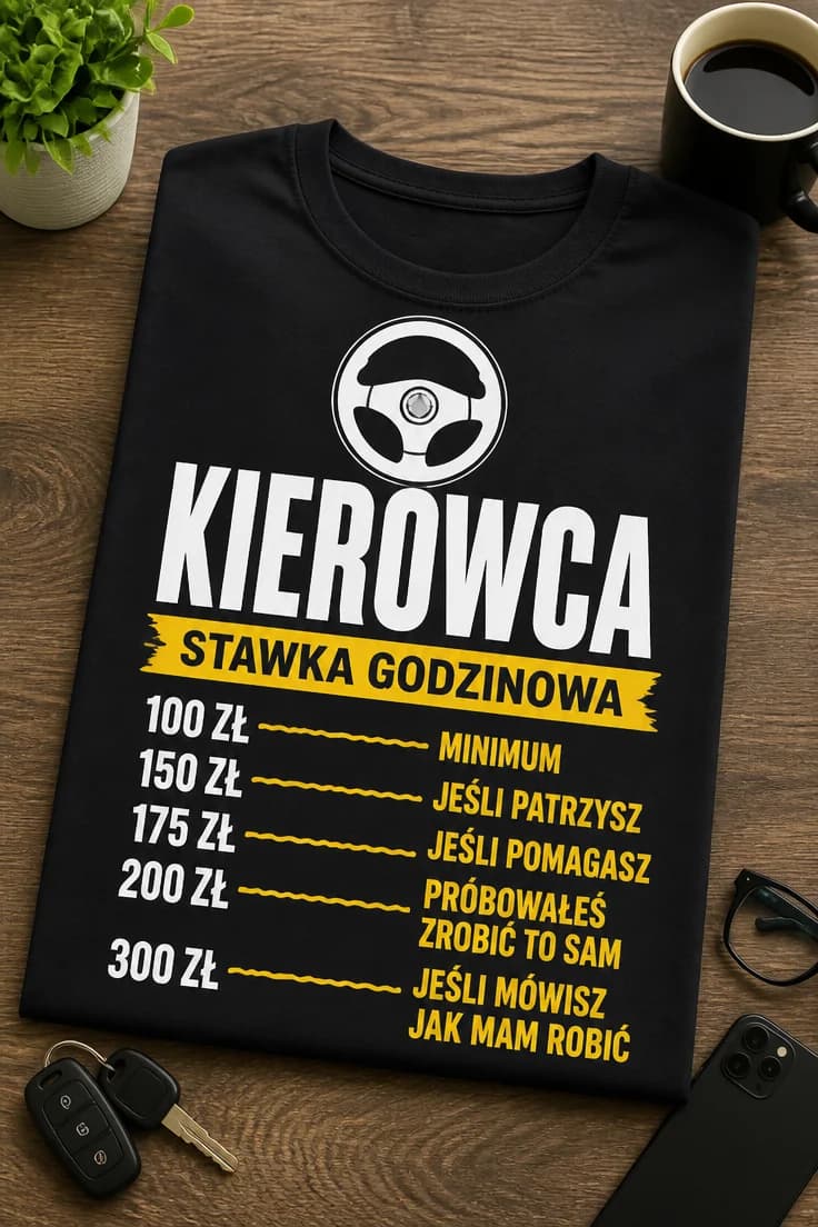 Koszulka kierowca stawka godzinowa cennik usług