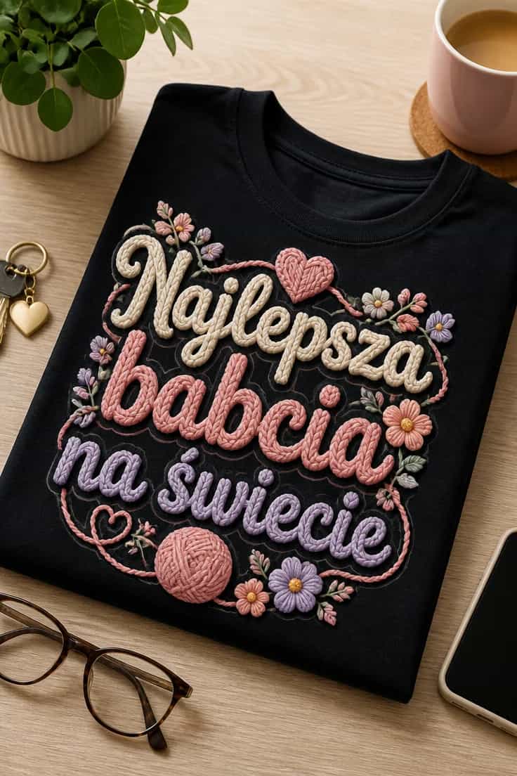 Koszulka dla babci „Najlepsza babcia na świecie”