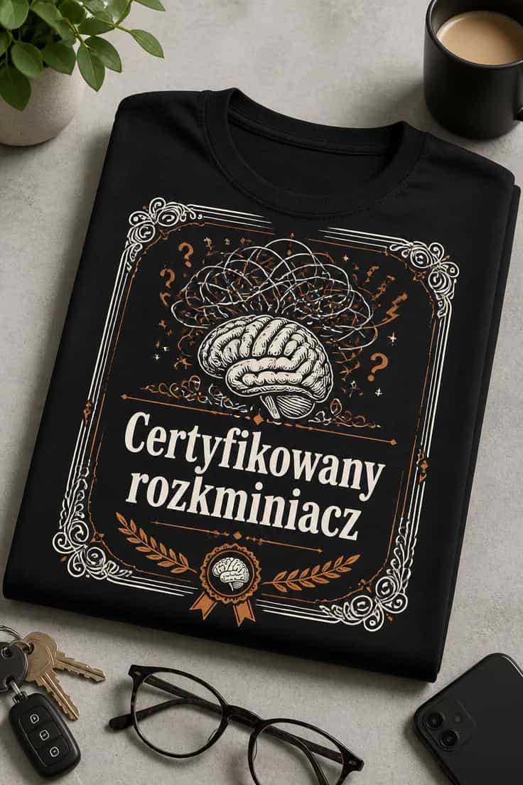 Koszulka dla overthinkera – Certyfikowany rozkminiacz