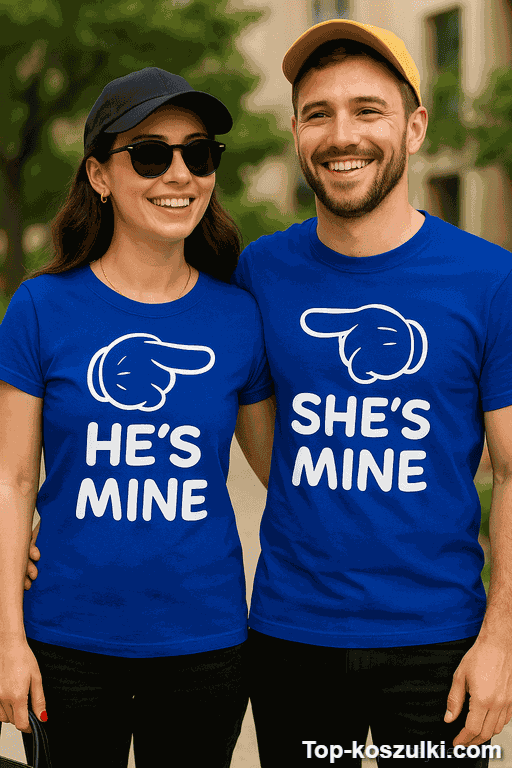 Koszulka dla par He's Mine She's Mine