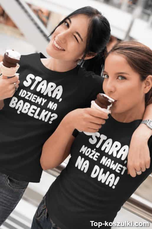 Koszulka dla par idziemy na bąbelki