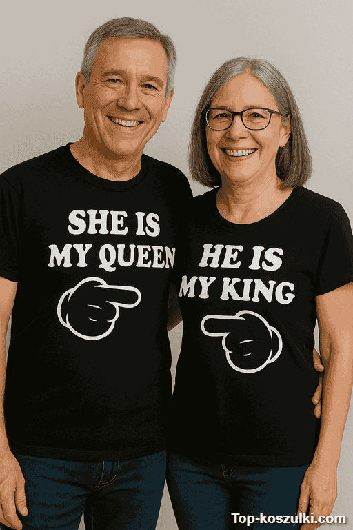 Koszulka dla par is my king queen