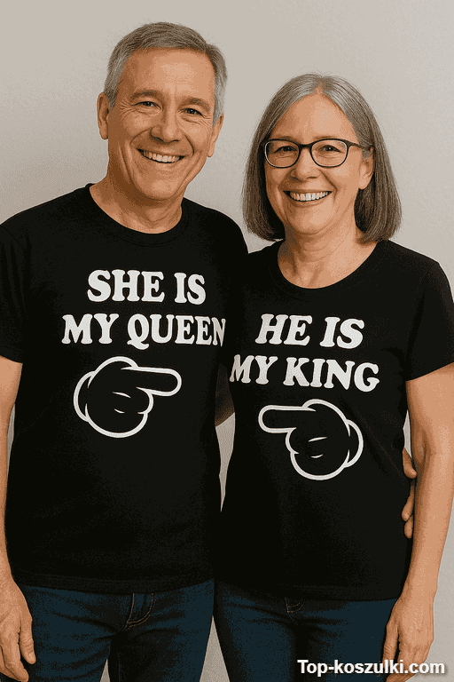 Koszulka dla par is my king queen
