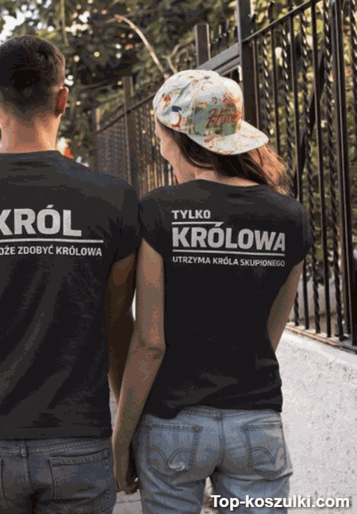 Koszulka dla par król i królowa