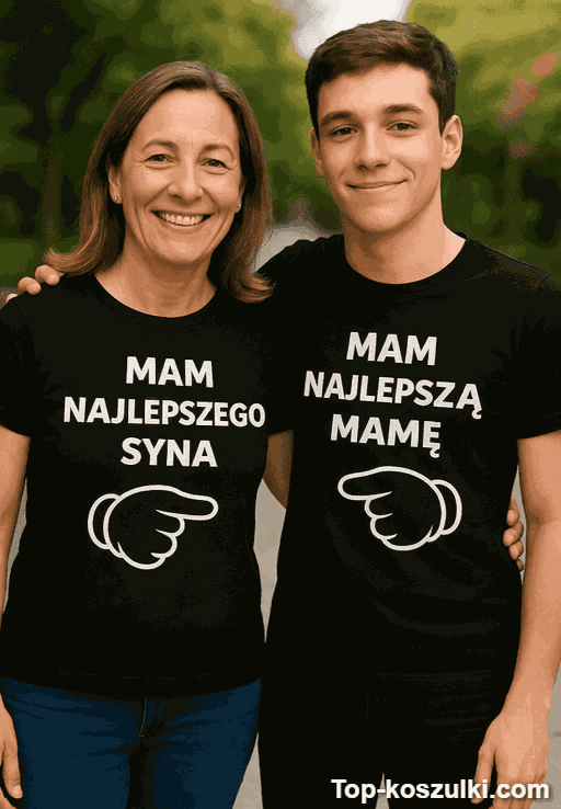 Koszulka dla par mama i syn