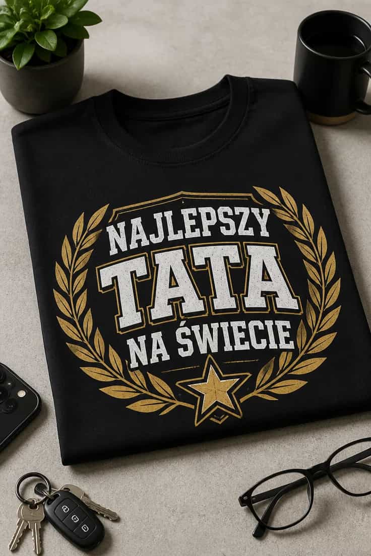 Koszulka dla taty — Najlepszy tata na świecie