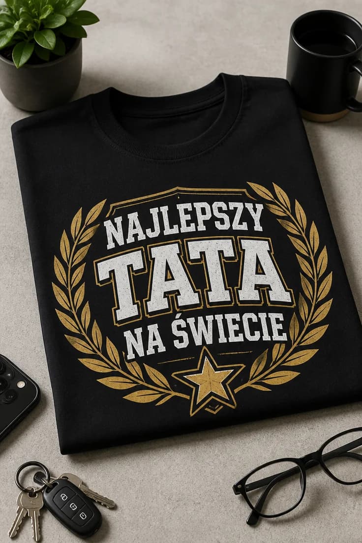 Koszulka dla taty — Najlepszy tata na świecie