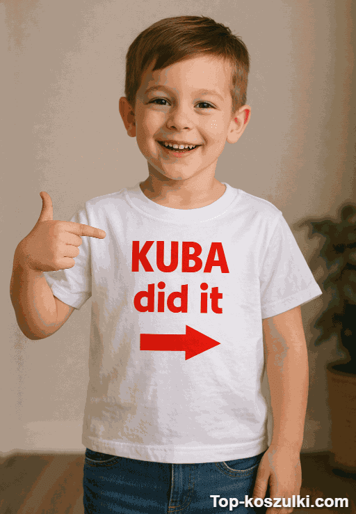 Koszulka dziecięca did it z imieniem