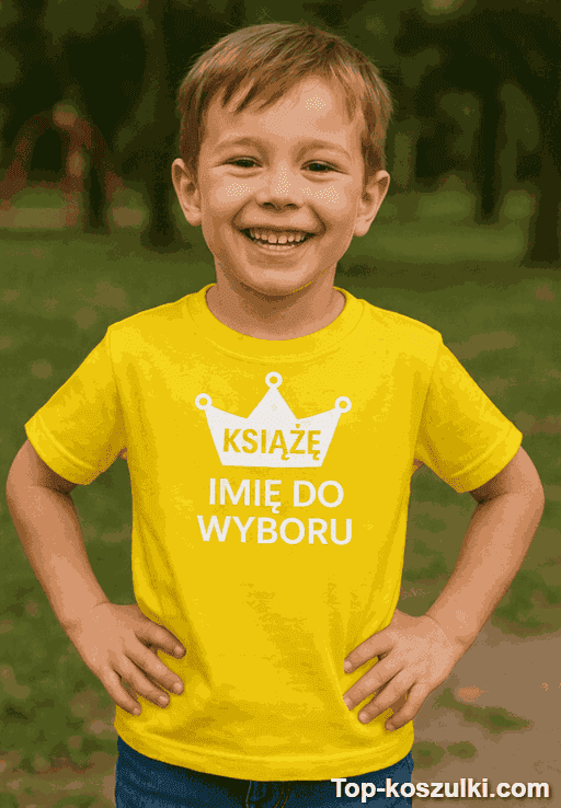 Koszulka dziecięca książę imię do wyboru