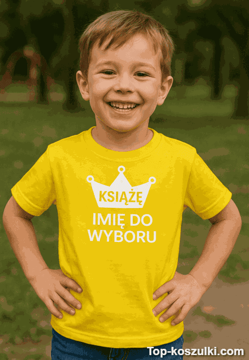 Koszulka dziecięca książę imię do wyboru