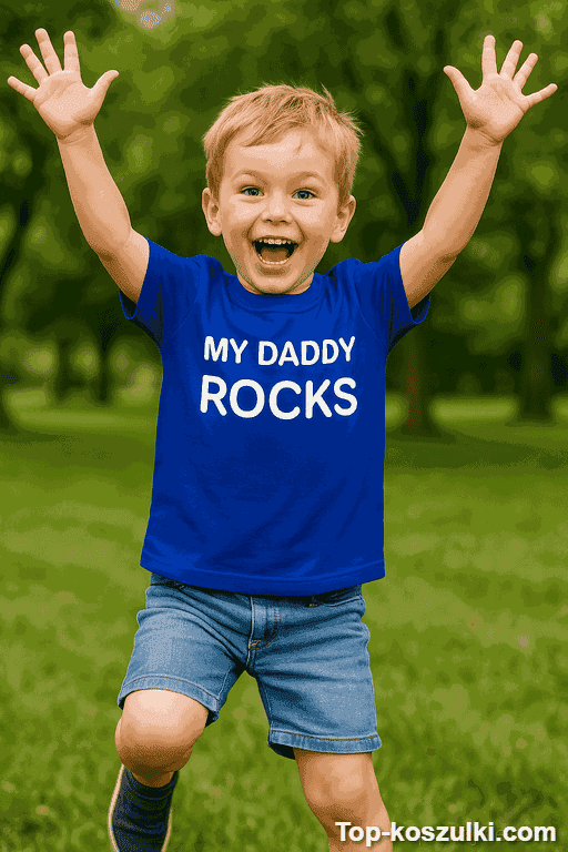 Koszulka dziecięca my daddy rocks