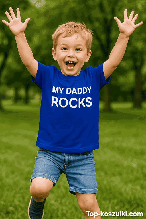 Koszulka dziecięca my daddy rocks