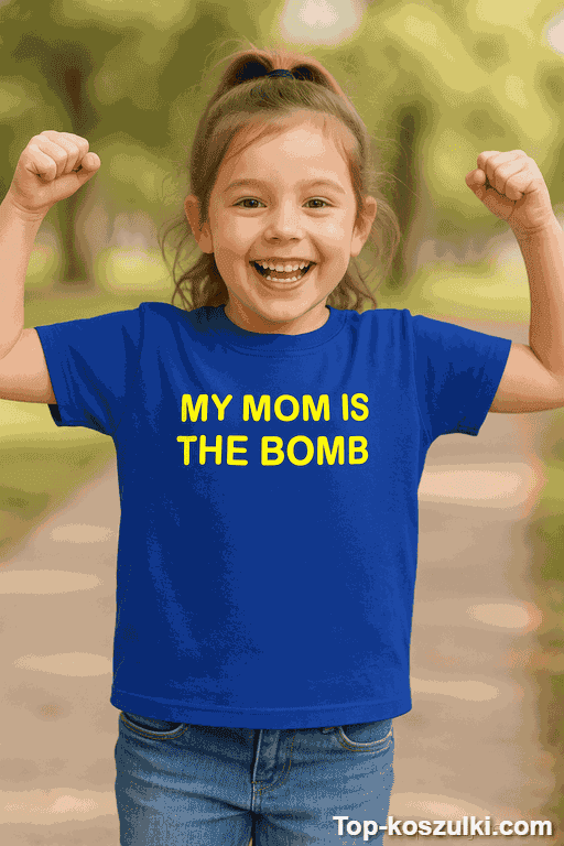 Koszulka dziecięca My mom is the bomb