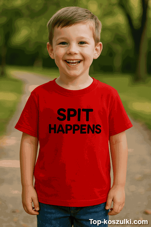 Koszulka dziecięca spit happens