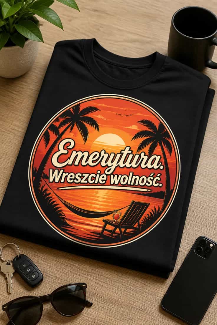 Koszulka na emeryturę: Emerytura. Wreszcie wolność.