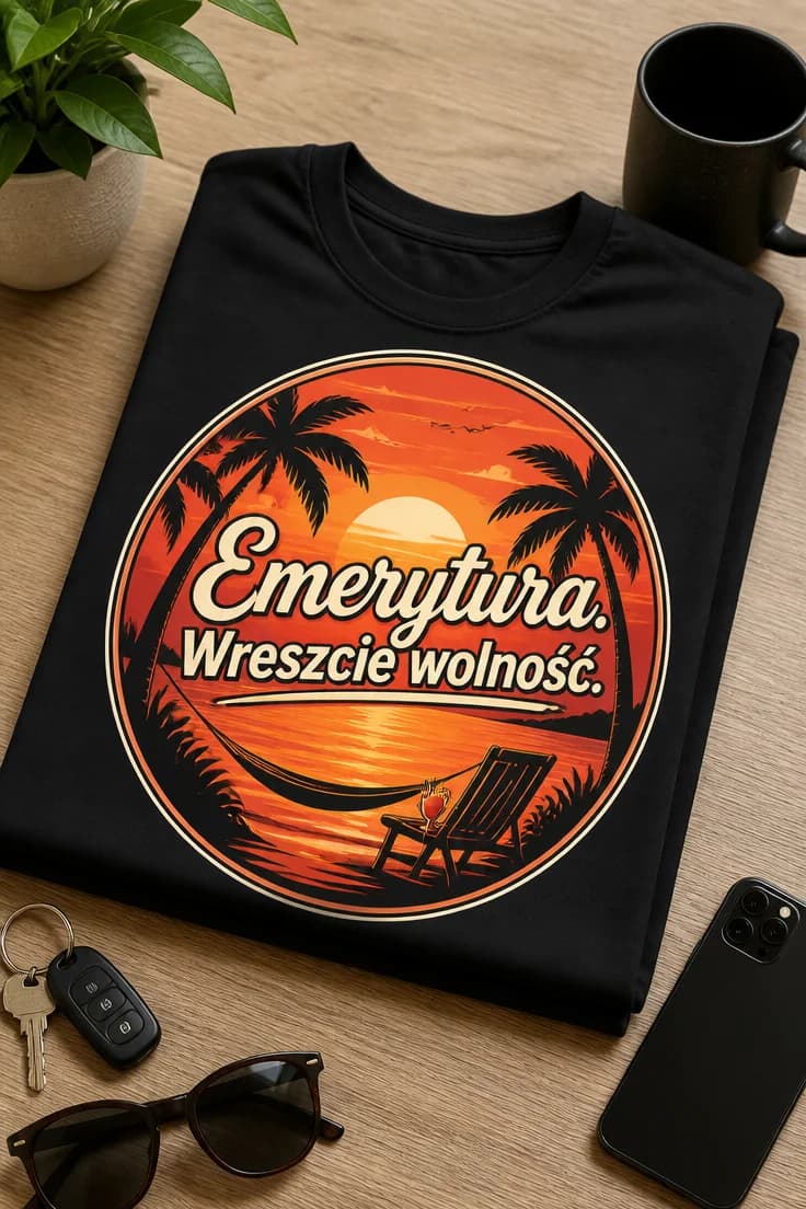 Koszulka na emeryturę: Emerytura. Wreszcie wolność.