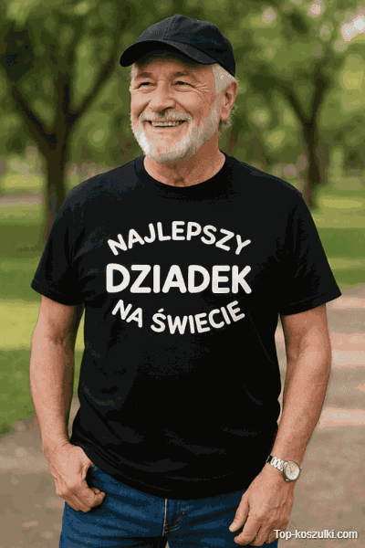 Koszulka najlepszy dziadek na świecie z własnym napisem
