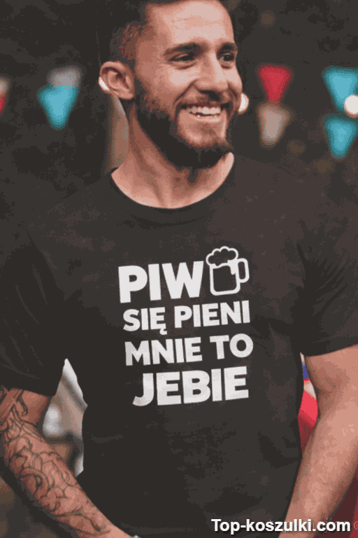 Śmieszna koszulka piwo się pieni