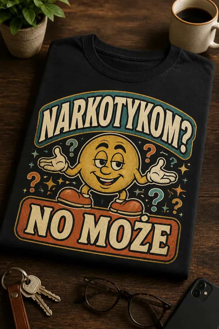 Koszulka z nadrukiem NARKOTYKOM? NO MOŻE