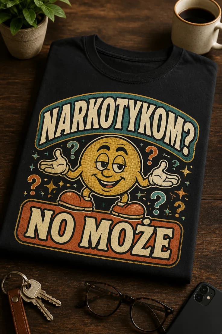 Koszulka z nadrukiem NARKOTYKOM? NO MOŻE
