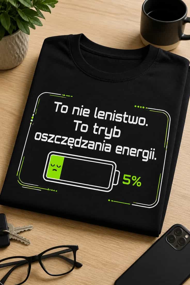 Koszulka to nie lenistwo, to tryb oszczędzania energii
