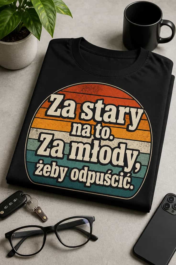Koszulka za stary na to, za młody żeby odpuścić