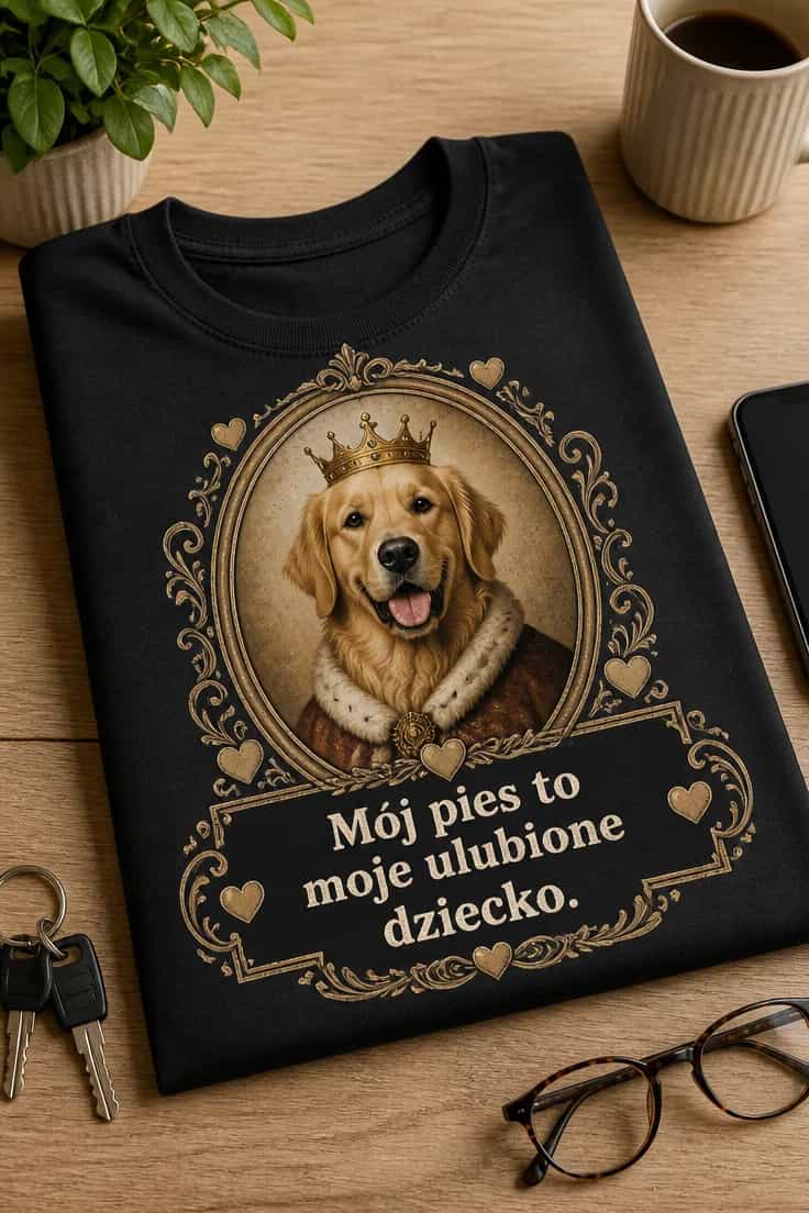 Koszulka z psem – Mój pies to moje ulubione dziecko.