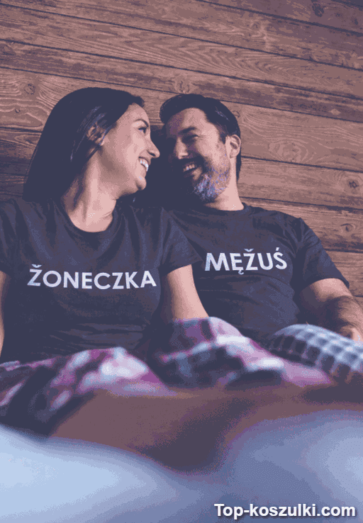 Koszulka dla par mężuś żoneczka