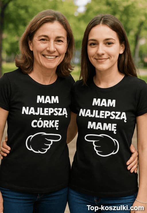 Koszulki dla mamy i córki najlepsza