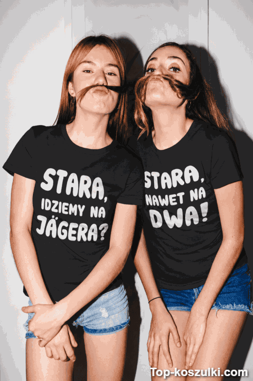 Koszulki dla par idziemy na Jägera