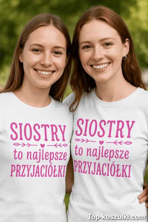 Koszulki dla sióstr najlepsze przyjaciółki
