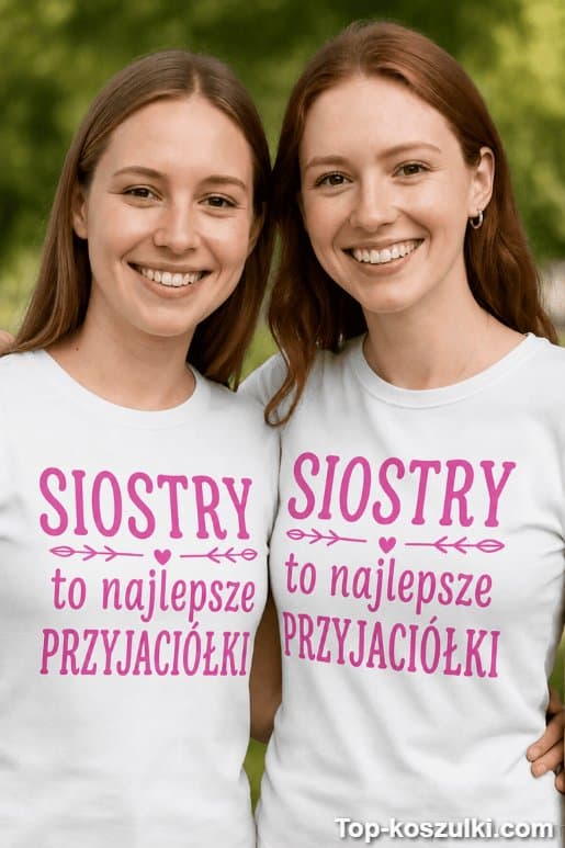 Koszulki dla sióstr najlepsze przyjaciółki