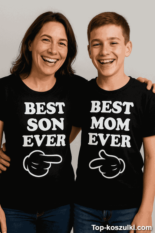 Koszulki dla mamy i syna best mom ever
