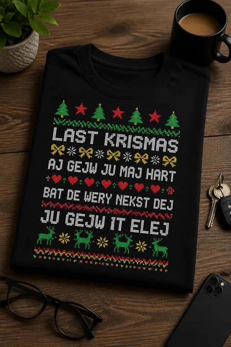 Koszulka last krismas aj gejw ju maj hart 2