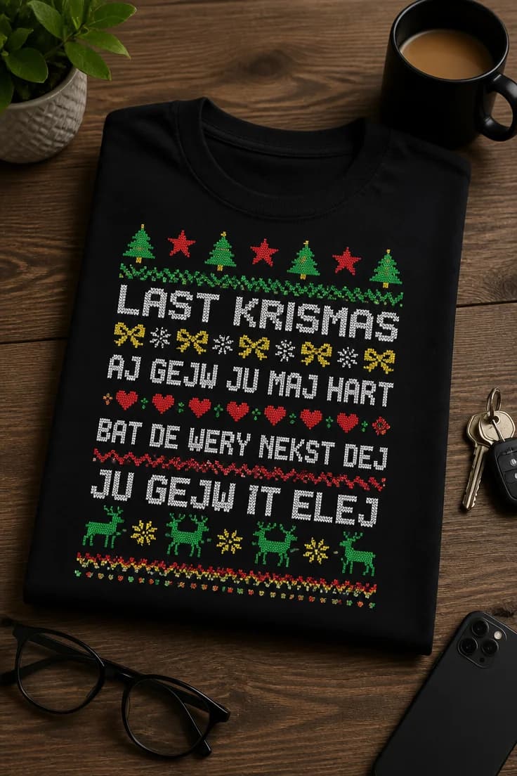 Koszulka last krismas aj gejw ju maj hart 2