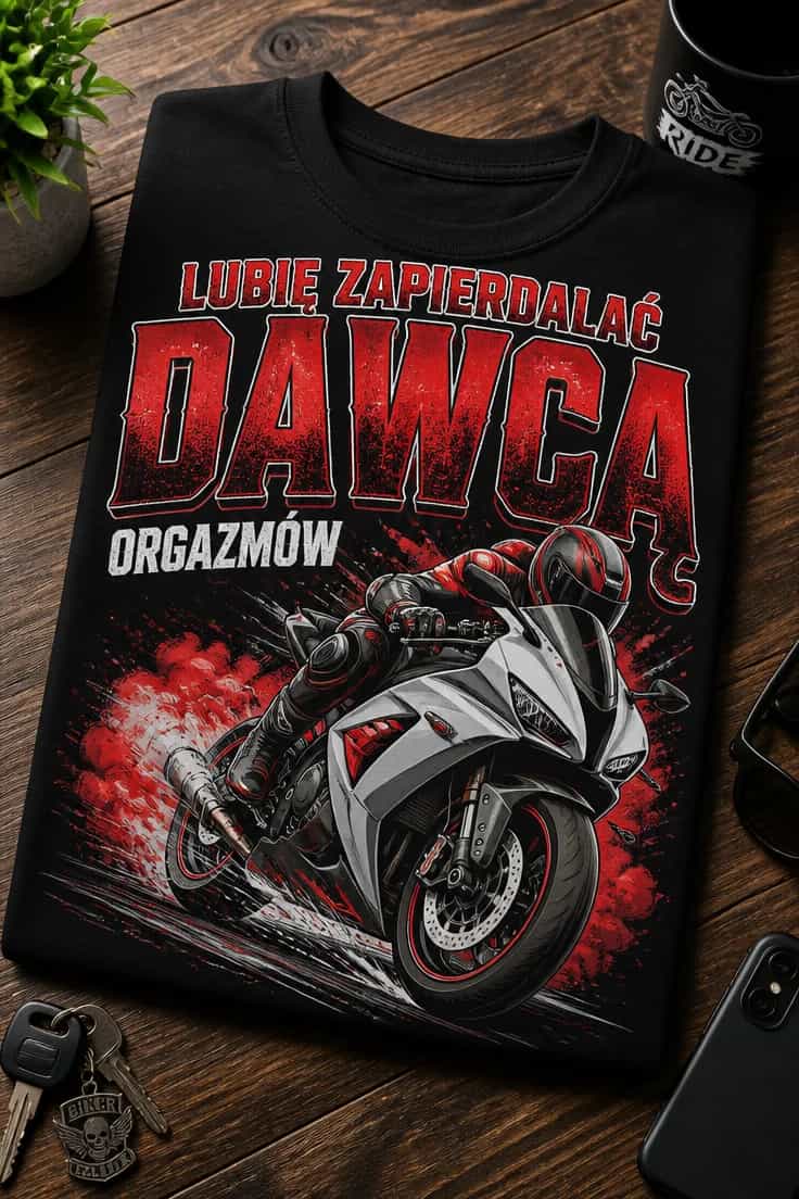 Koszulka lubię zapierdalać dawcą orgazmów