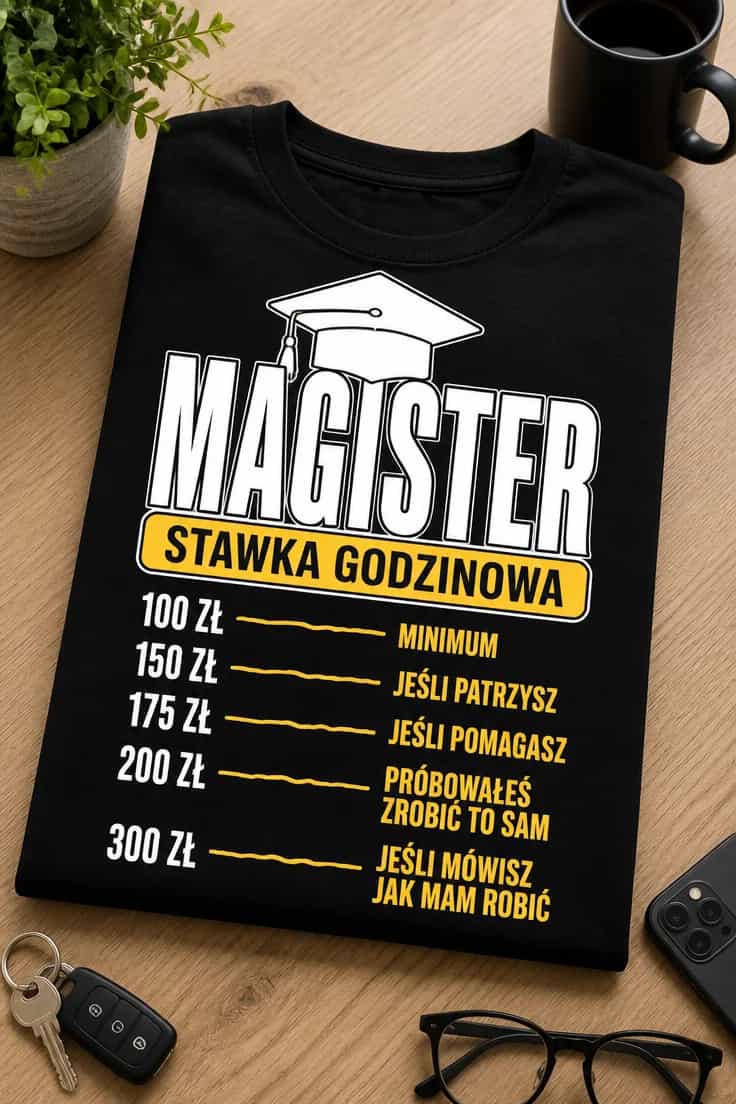 Koszulka magister stawka godzinowa – cennik usług