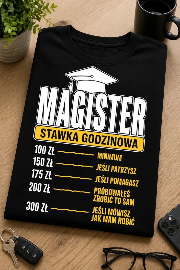 Koszulka magister stawka godzinowa – cennik usług