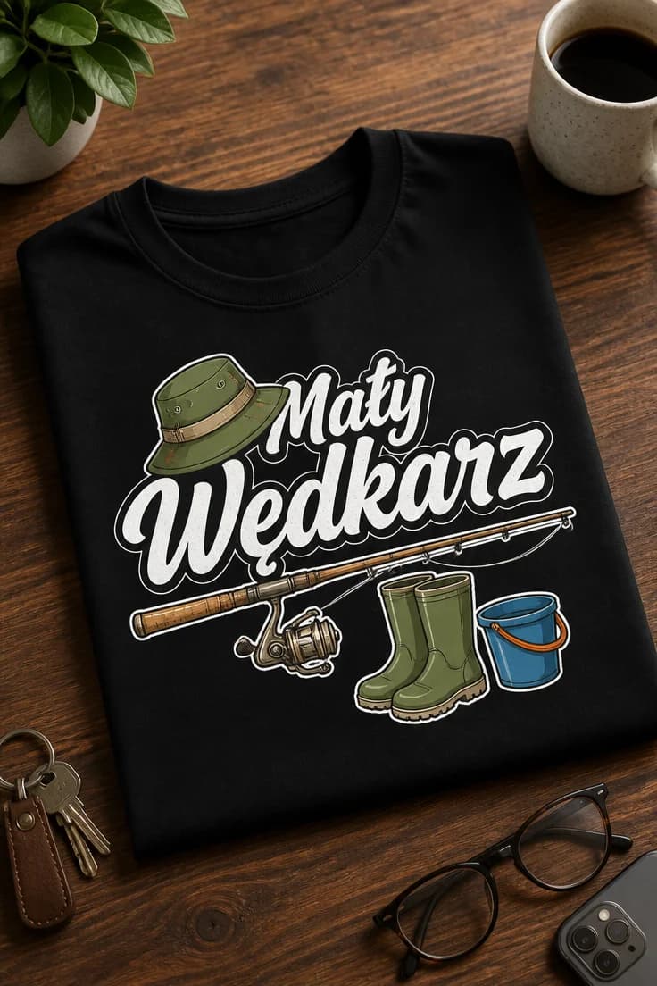 Koszulka dla małego wędkarza – Mały Wędkarz