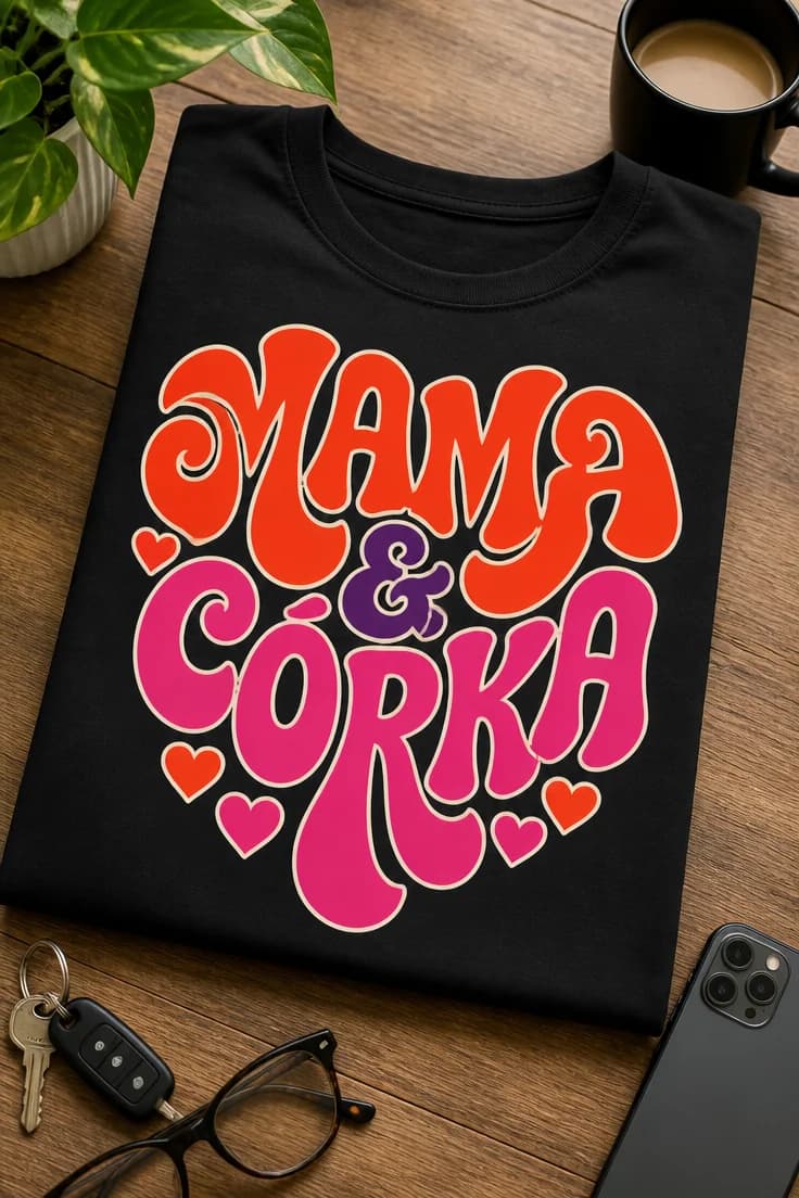Koszulka dla mamy i córki – Mama & Córka