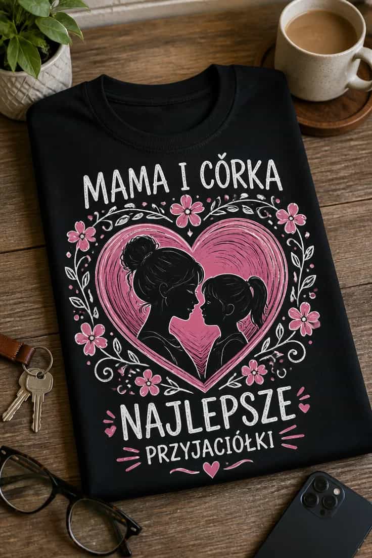 Koszulka mama i córka najlepsze przyjaciółki
