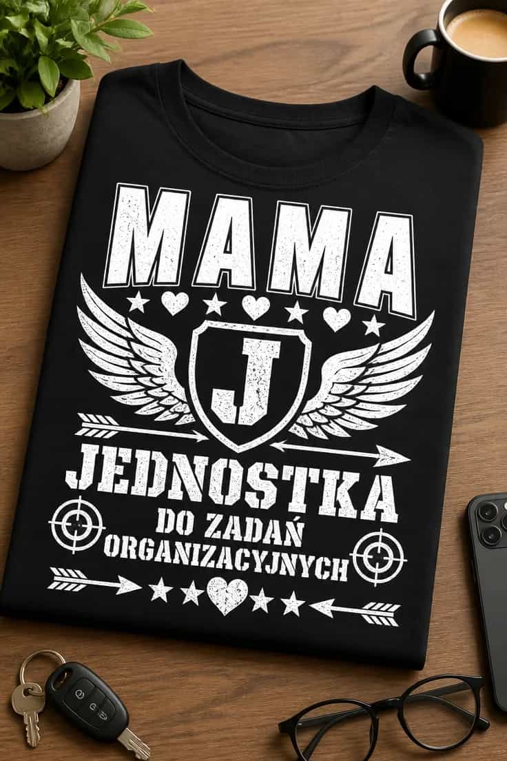 Koszulka dla mamy jednostka do zadań organizacyjnych