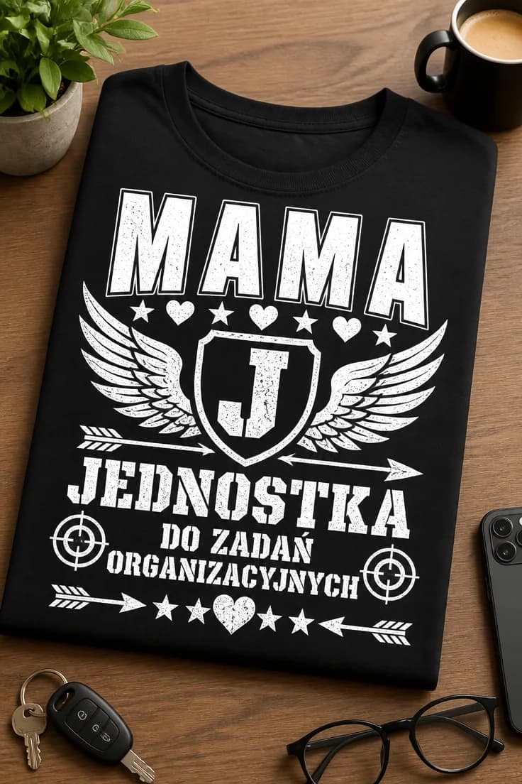 Koszulka dla mamy jednostka do zadań organizacyjnych