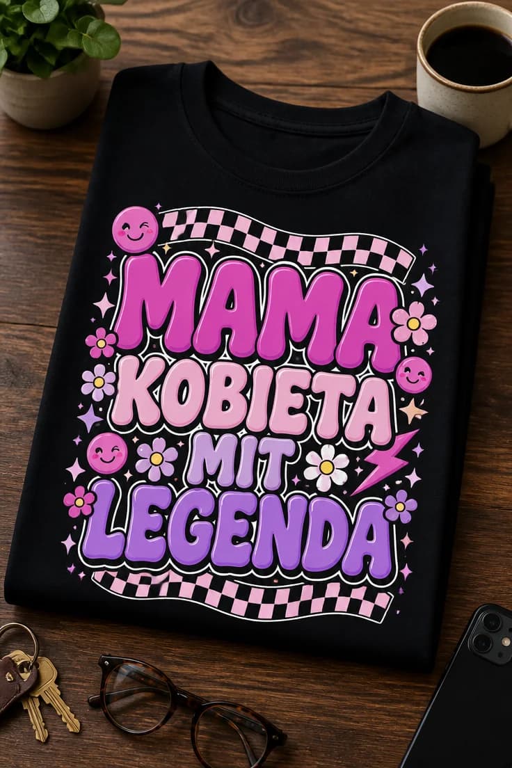 Koszulka dla mamy – Mama Kobieta Mit Legenda